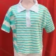 Wholesale Women's Casual Striped Short Sleeve Polo Shirt Cyan Clothing Wholesale Market Liuhua