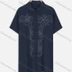 Wholesale Women's Plus Size Collared Short Sleeve Button Down Embroidery Casual Shirt 9# Clothing Wholesale Market Liuhua