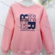 Wholesale Women's Casual Crew Neck Long Sleeve Letter Sweatshirt Pink Clothing Wholesale Market Liuhua