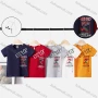 Wholesale Boy's Casual Letter Print Round Neck Short Sleeve Modal Cotton Tee preview