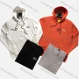 Wholesale Men's Casual Long Sleeve Letter Embroidery Drawstring Kangaroo Pocket Pullover Hoodie 8006# preview