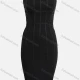 Wholesale Women's ELegant Off Shoulder Plain Short Evening Dress Black Clothing Wholesale Market Liuhua