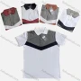 Wholesale Men's Casual 100%Cotton Colorblock Short Sleeve Polo Shirt preview