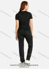 Wholesale Women's Casual Round Neck Tee & Pants With Beads Letter Detail Set - Liuhuamall