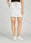 Wholesale Women's Casual Elastic Waist Pocket Drawstring Plain Short Skirt MT267# - Liuhuamall