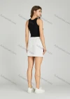 Wholesale Women's Casual Elastic Waist Pocket Drawstring Plain Short Skirt MT267# - Liuhuamall