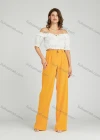 Wholesale Women's Casual Wide Leg High Waist Plain Pants MT316# - Liuhuamall