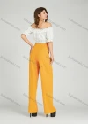 Wholesale Women's Casual Wide Leg High Waist Plain Pants MT316# - Liuhuamall