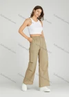 Wholesale Women's Drawstring Elastic Waist Patch Pocket Plain Sweat Pants MT278# - Liuhuamall