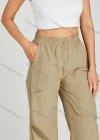 Wholesale Women's Drawstring Elastic Waist Patch Pocket Plain Sweat Pants MT278# - Liuhuamall
