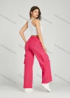 Wholesale Women's Casual Drawstring Elastic Waist Multiple Pockets Plain Cargo Pants MT258# - Liuhuamall