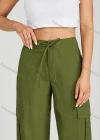Wholesale Women's Casual Drawstring Flap Pockets Cargo Pants MT310# - Liuhuamall