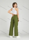 Wholesale Women's Casual Drawstring Flap Pockets Cargo Pants MT310# - Liuhuamall