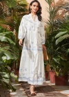Wholesale Women's Notched Neck Lantern Sleeve Lace Up Floral Elegant Maxi Dress AY210# - Liuhuamall