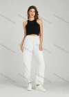 Wholesale Women's Casual Drawstring Elastic Waist Sweat Pants With Patch Pocket MT278# - Liuhuamall