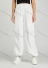 Wholesale Women's Casual Drawstring Elastic Waist Sweat Pants With Patch Pocket MT278# - Liuhuamall
