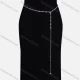 Wholesale Metal Waist Chain QDLF2308# Silver Clothing Wholesale Market Liuhua