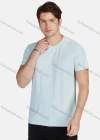 Wholesale Men's Athletic Sporty Breathable Plain Round Neck Short Sleeve Tee 206# - Liuhuamall
