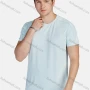 Wholesale Men's Athletic Sporty Breathable Plain Round Neck Short Sleeve Tee 206# preview