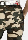 Wholesale Women's Camouflage Print Pocket Skinny Long Pants With Belt - Liuhuamall