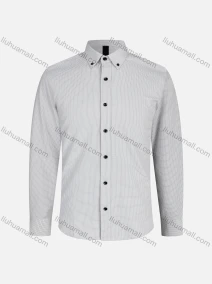 Wholesale Men's Slim Fit Long Sleeve Button Down Collar Gingham Dress Shirts, LIUHUA CLOTHING WHOLESALE