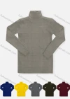 Wholesale Men's Casual Plain Turtleneck Long Sleeve Sweater - Liuhuamall