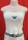 Wholesale Women's Casual Rib-knit Spaghetti Strap Knit Cami Top - Liuhuamall