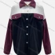 Wholesale Women's Casual Corduroy Colorblock Long Sleeve Flap Pockets Overshirt Purple Clothing Wholesale Market Liuhua
