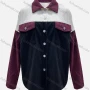 Wholesale Women's Casual Corduroy Colorblock Long Sleeve Flap Pockets Overshirt preview