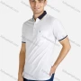 Wholesale Men's Striped Trim Patch Pocket Short Sleeve Polo Shirt preview