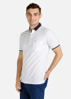 Wholesale Men's Striped Trim Patch Pocket Short Sleeve Polo Shirt - Liuhuamall