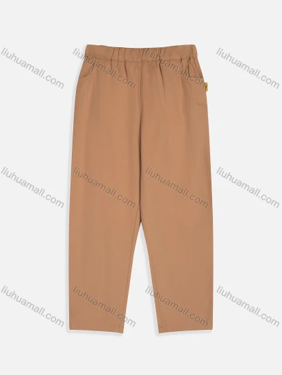 Wholesale Kid's Casual Plain Slant Pockets Elastic Waist Pants MB21BK496#