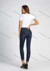 Wholesale Women's Casual 5 Pocket High Waist Zip Fly Ankle Length Skinny Jean - Liuhuamall