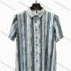 Wholesale 2026 New Men's Slim Fit Striped Short Sleeve Button Down Shirt - Wholesale & In Stock Blue Clothing Wholesale Market Liuhua