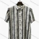 Wholesale 2026 New Men's Slim Fit Striped Short Sleeve Button Down Shirt - Wholesale & In Stock Gray Clothing Wholesale Market Liuhua
