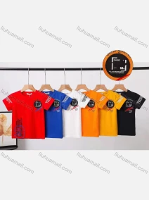 Wholesale Boy's Casual Striped Number & Letter Print Round Neck Short Sleeve Modal Cotton Tee, LIUHUA CLOTHING WHOLESALE