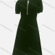 Wholesale Women's Elegant Plain Crew Neck Short Sleeve Pearl Decor High Waist Midi Dress 9# Clothing Wholesale Market Liuhua