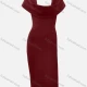 Wholesale Women's Elegant Plain Off Shoulder Strapless Bodycon High Waist Midi Dress 14# Clothing Wholesale Market Liuhua