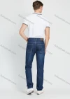Wholesale Men's Casual 5 Pockets Zipper Fly Button Denim Straight Leg Jeans - Liuhuamall