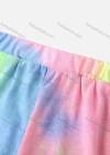 Wholesale Girl's Casual Tie Dye Straps Crisscross Cami Top & Shorts 2 Piece Set - Liuhuamall