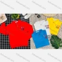 Wholesale Boy's Comfy Long Sleeve Letter Print Button Elastic Polo Shirt preview