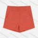 Wholesale Women's Casual Decorative Belt Zip Back Elastic Waist Hot Shorts Orange Red Clothing Wholesale Market Liuhua