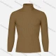 Wholesale Men's Casual Turtle Neck Slim Fit Rib-knit Plain Sweater Camel Clothing Wholesale Market Liuhua