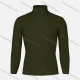 Wholesale Men's Casual Turtle Neck Slim Fit Rib-knit Plain Sweater Dark Green Clothing Wholesale Market Liuhua