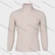 Wholesale Men's Casual Turtle Neck Slim Fit Rib-knit Plain Sweater Almond White Clothing Wholesale Market Liuhua