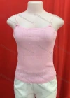 Wholesale Women's Casual Plain Rib-knit Spaghetti Strap Knit Cami Top - Liuhuamall