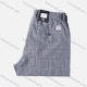 Wholesale Men's Casual Elastic Waist Plaid Print Pockets Trouser Gray1# Clothing Wholesale Market Liuhua