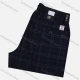 Wholesale Men's Casual Elastic Waist Plaid Print Pockets Trouser Navy1# Clothing Wholesale Market Liuhua