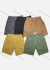 Wholesale Men's Casual Plain Drawstring Elastic Waist Patch Pocket Shorts 16001# - Liuhuamall