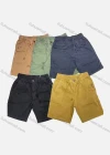 Wholesale Men's Casual Plain Drawstring Elastic Waist Multiple Pockets Shorts 16002# - Liuhuamall